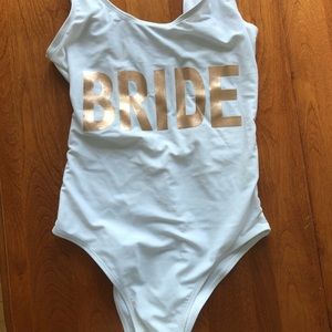 White BRIDE bathing suit